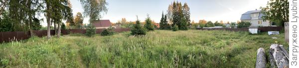 Панорамный вид на участок с северной стороны (почти от дороги)