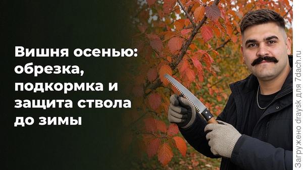Вишня осенью