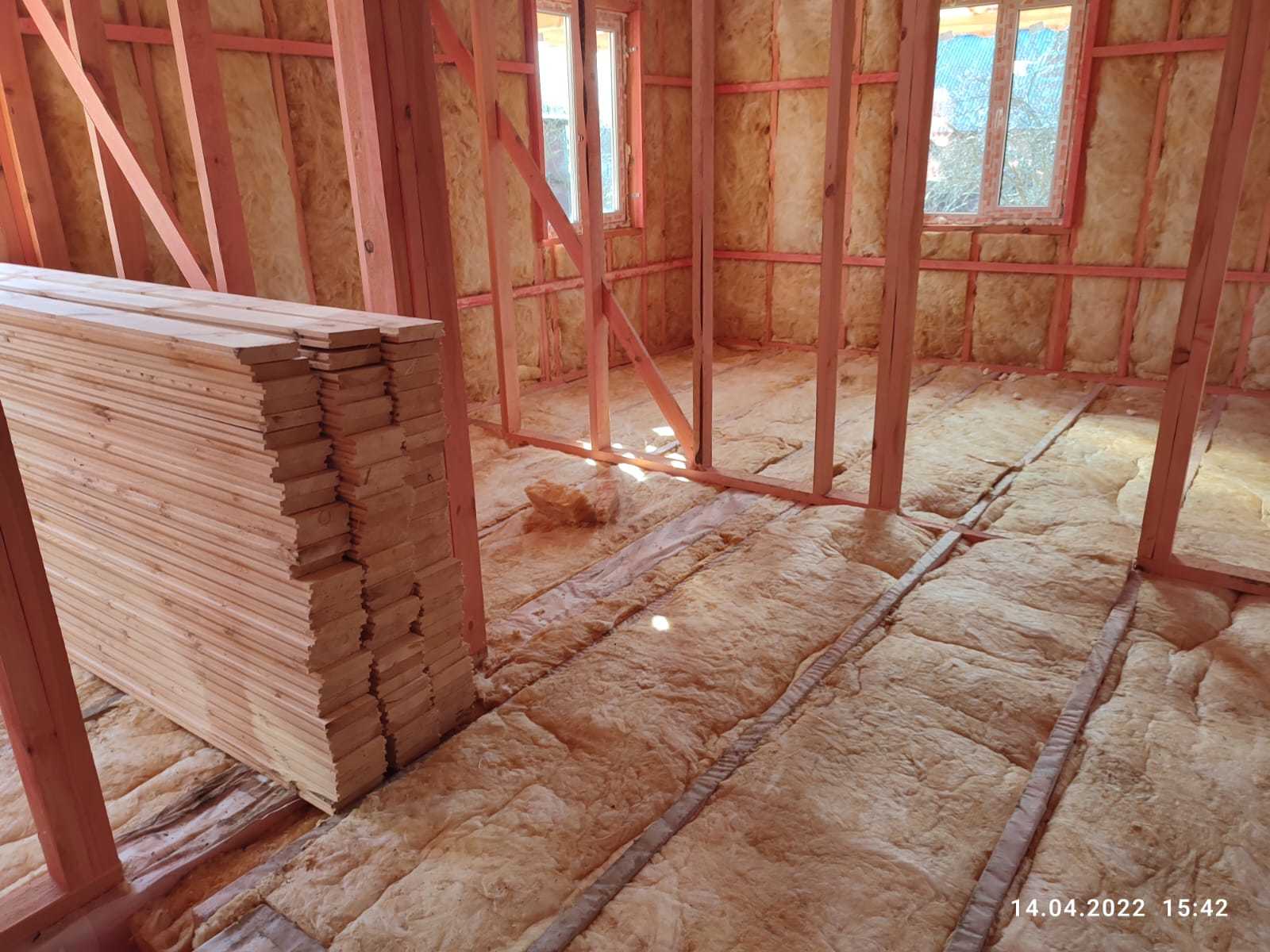 Завершение утепления дома