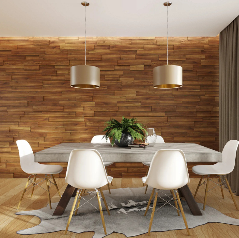 Декоративные панели можно использовать даже на кухне. Фото «»