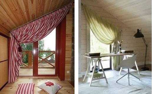Используйте подхваты для штор. Фото: pinterest.ru